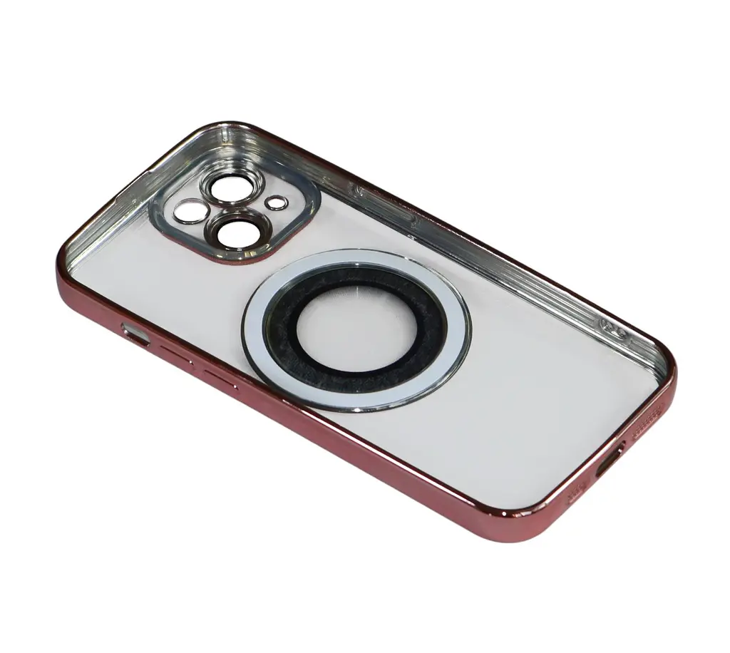 Магнитный чехол XON PhoneCase Magnetic для iPhone 14 (PCMC1114100P 8215) Розовый/Прозрачный - фото 2