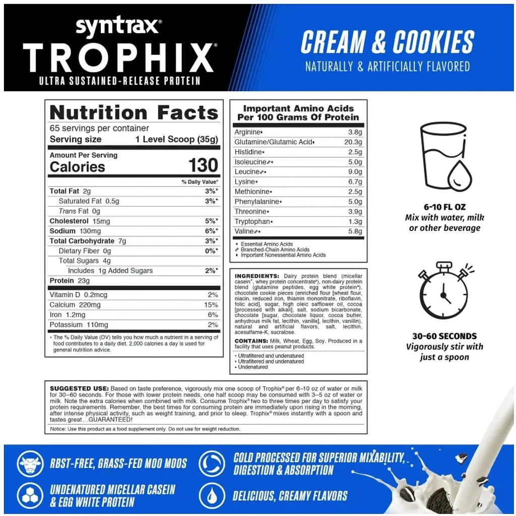 Протеин Syntrax Trophix Creamy Cookies 2270 г - фото 2
