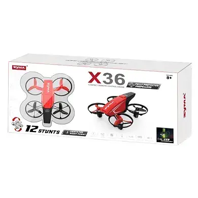 Іграшковий Квадрокоптер на радіокеруванні ТМ SYMA X36 Різнокольоровий shop (6946702908234) - фото 2