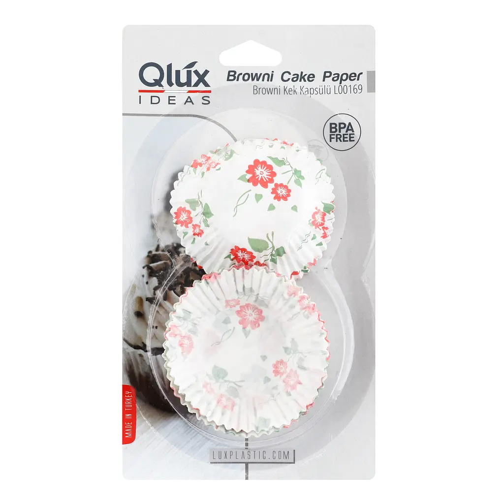 Форма паперова Qlux для кексу 24x13,5x 4 см, 60 шт (L-00169) - фото 2
