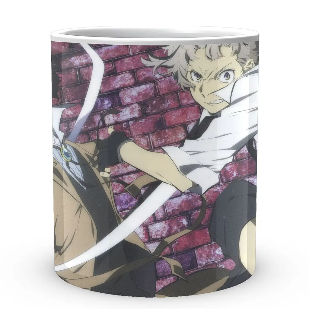 Кружка GeekLand Bungou Stray Dogs Проза Бродячих Псов Дазай Ацуши BSD 10 330 мл белая - фото 2
