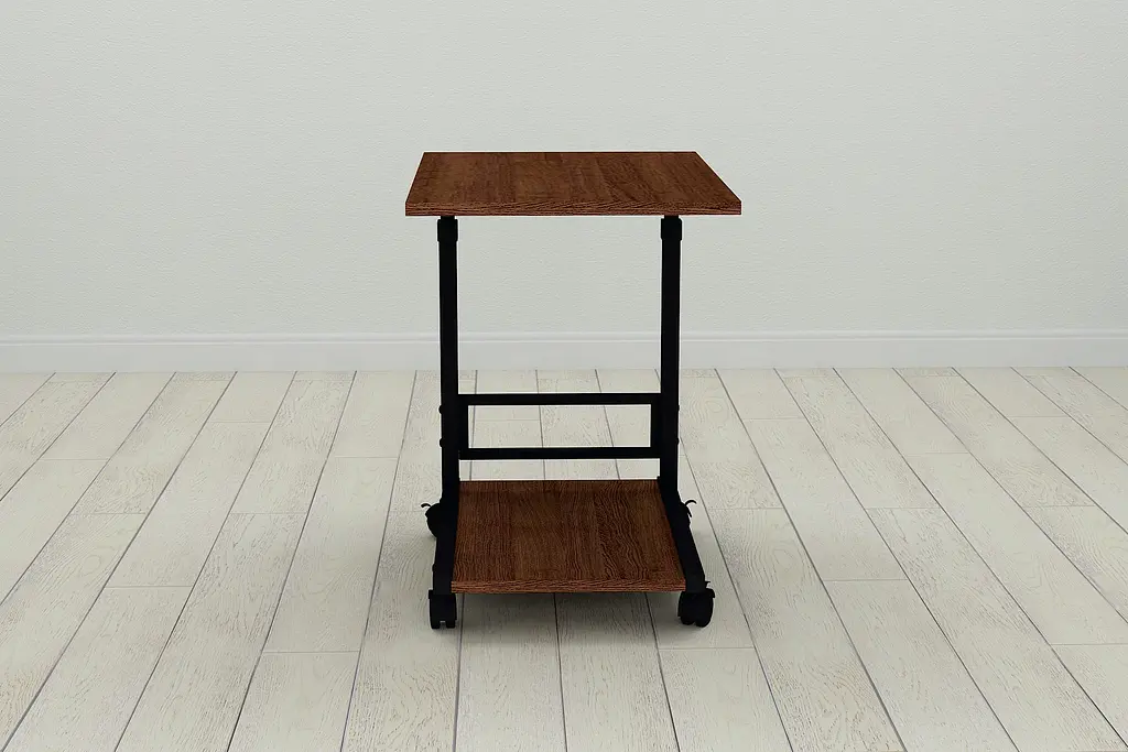 Стол приставной Ferrum-decor Френу 62x40x60 металл Черный ДСП Венге 16мм (FRD-105401) - фото 2