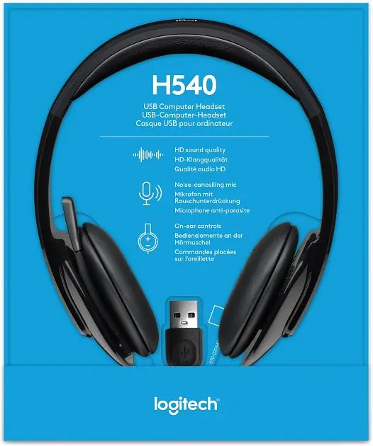 Гарнітура Logitech H540 USB (981-000480) - фото 8
