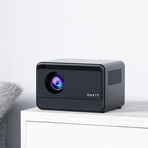 Проектор Havit HV-PJ211 Pro, Black, Android TV 9.0, WiFi / Bluetooth, 1280x720, 180 Лм, 1000:1, 2x3 Вт, HDMI, 2xUSB - фото 5