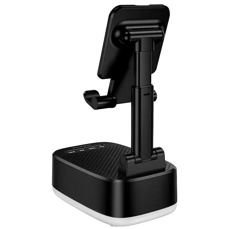 Bluetooth Колонка Borofone BR200 Marea + Power Bank 1500mAh + тримач Black - фото 4