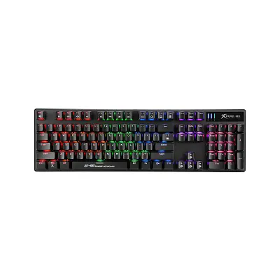 Клавіатура Xtrike ME 6 colors-LED Mechanical Red Switch USB Black (GK-980)