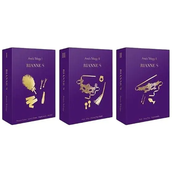 Подарочный набор Rianne S Ana's Trilogy Set III: эрекционное кольцо, ажурная маска, пестис, плеть - фото 8