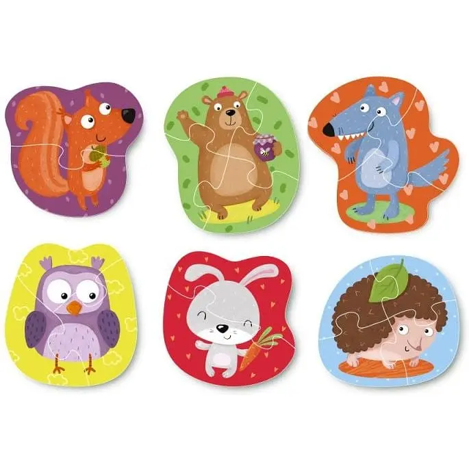 Пазл DoDo Toys Лісові тварини 2-3-4 елементи (300195) - фото 2