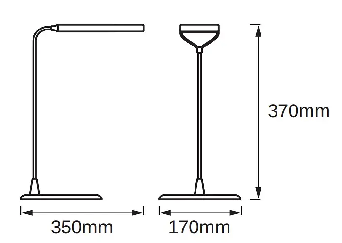 Osram Лампа настільна світлодіодна LEDVANCE LED PANAN DISC 5W 3000K (плавно затемнюється) - фото 4