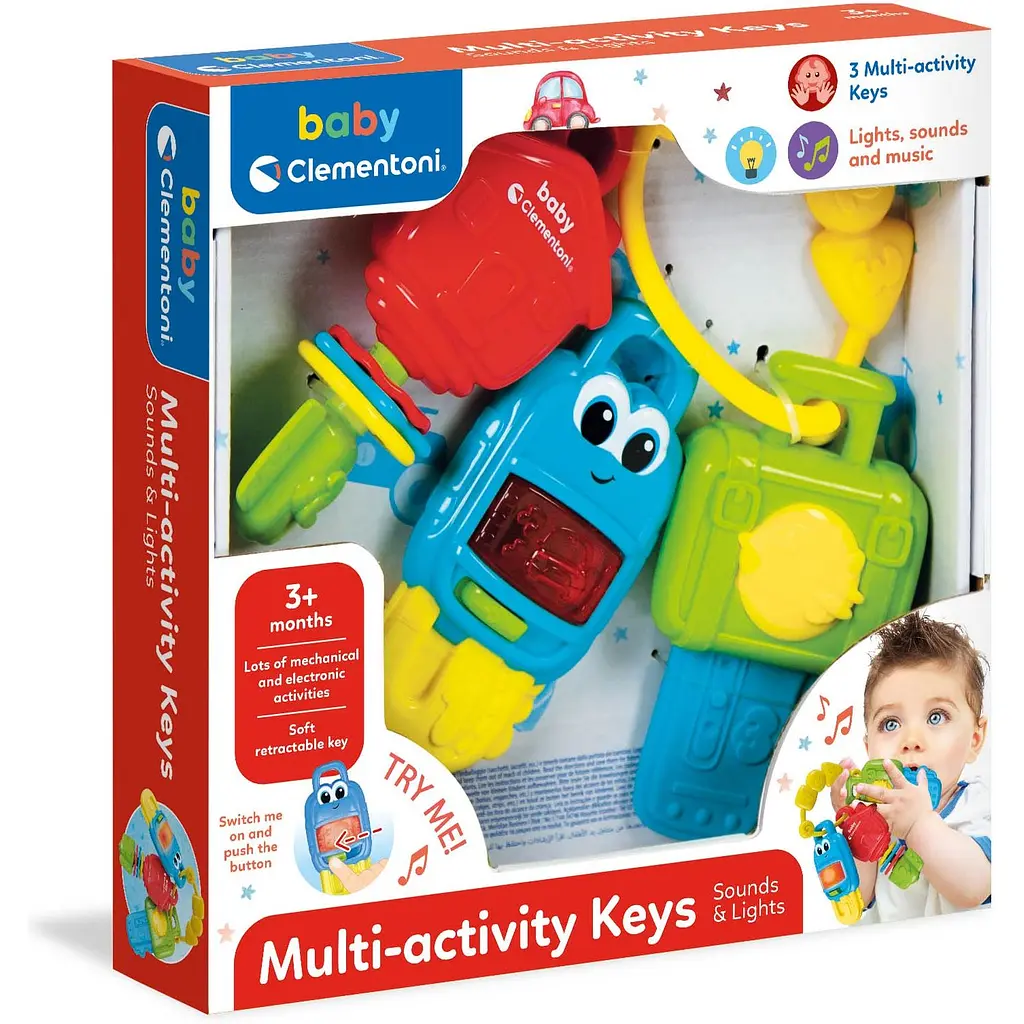 Іграшка-брязкальце BabyClementoni Multi-activity Keys (17914) - фото 2