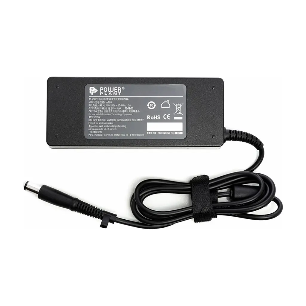 Блок живлення до ноутбуку PowerPlant HP 220V, 18.5V 90W 4.9A (7.4*5.0) (HP90E7450)