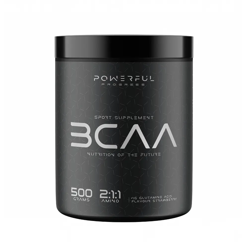 Амінокислота BCAA Powerful Progress BCAA 2: 1: 1, 500 грам - Полуниця