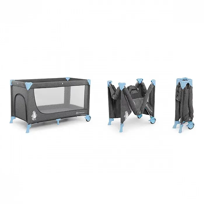 Ліжечко-манеж Kiderkraft Joy Blue - фото 4