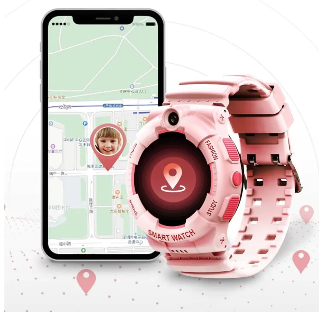 Смарт-годинник дитячий Wonlex KT25 з камерою WI-FI GPS SIM-карта відеодзвінок Pink (17772-hbr) - фото 2