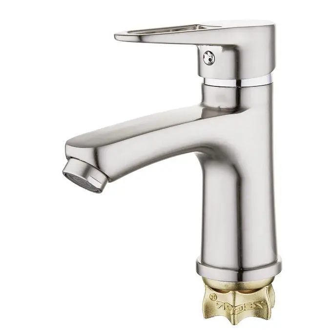 Змішувач для умивальника Zegor PUD1-A045KH одноважільний сатин 30412 - фото 2