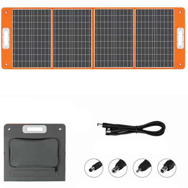 Сонячна панель портативна TSP-18V-100W Monocrystalline PD65W+QC3.0 (1USB-A/1C) Black Epik teh0029316 - фото 2