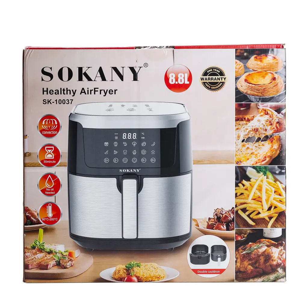 Мультипіч-аерофритюрниця Sokany SK-10037 8,8 л - фото 10