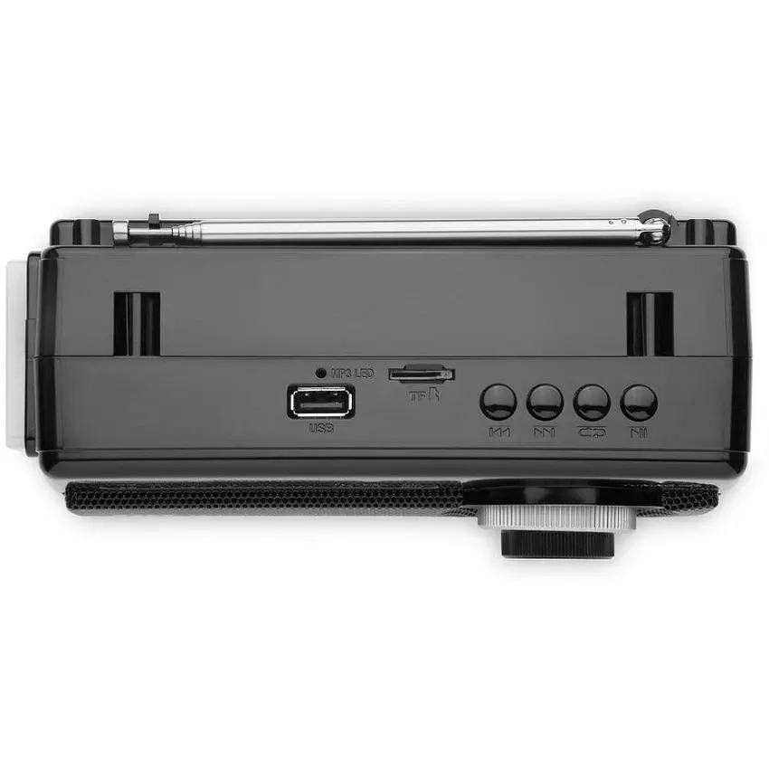 Радиоприемник портативный REAL-EL X510 Black с фонариком - фото 4