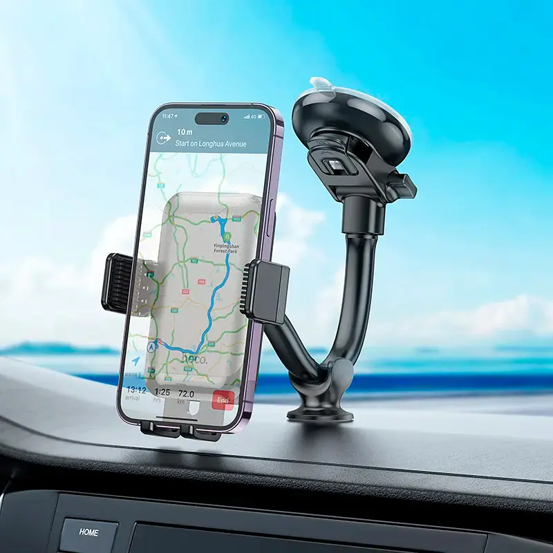 Автодержатель Hoco H27 Car Mount Holder Black [100118] - фото 7