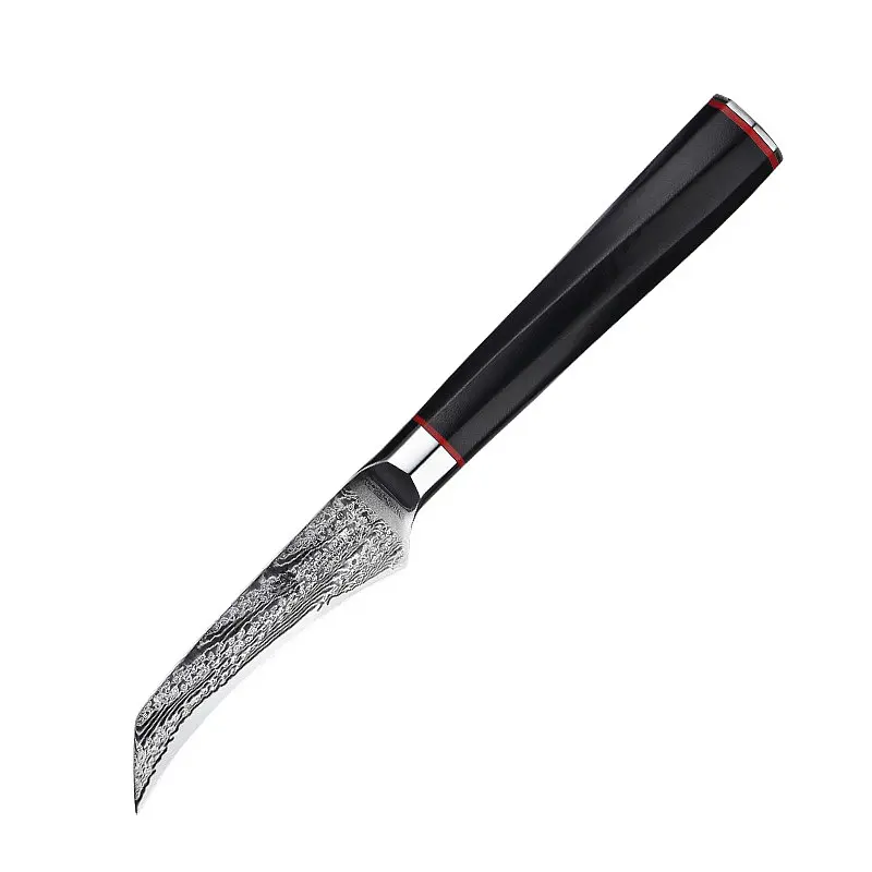 Ніж для чищення овочів Damascus DK-AK 3008 AUS-10 9 см Дамаська сталь 73 шарів