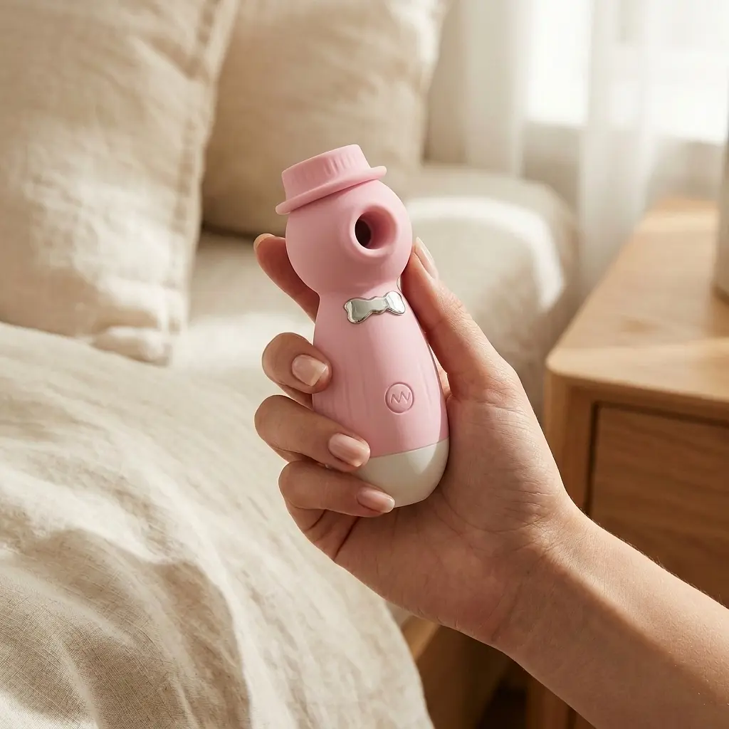 Вібратор вакуумний кліторальний Lilo USB медичний силікон 10,6x3,89 см Рожевий - фото 2