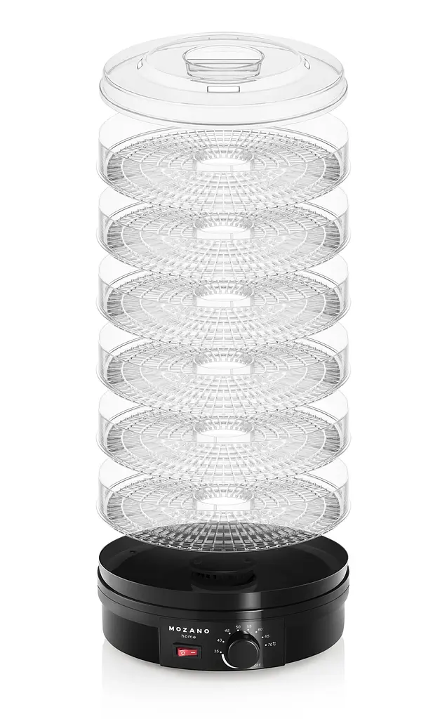 Сушилка дегидрататор Mozano Food Dehydrator 500 W Czarna - фото 6