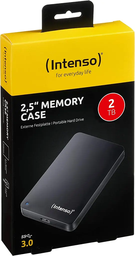 Зовнішній жорсткий диск Intenso HDD 2 TB Memory Case USB 3.0 Black (6021580) - фото 3