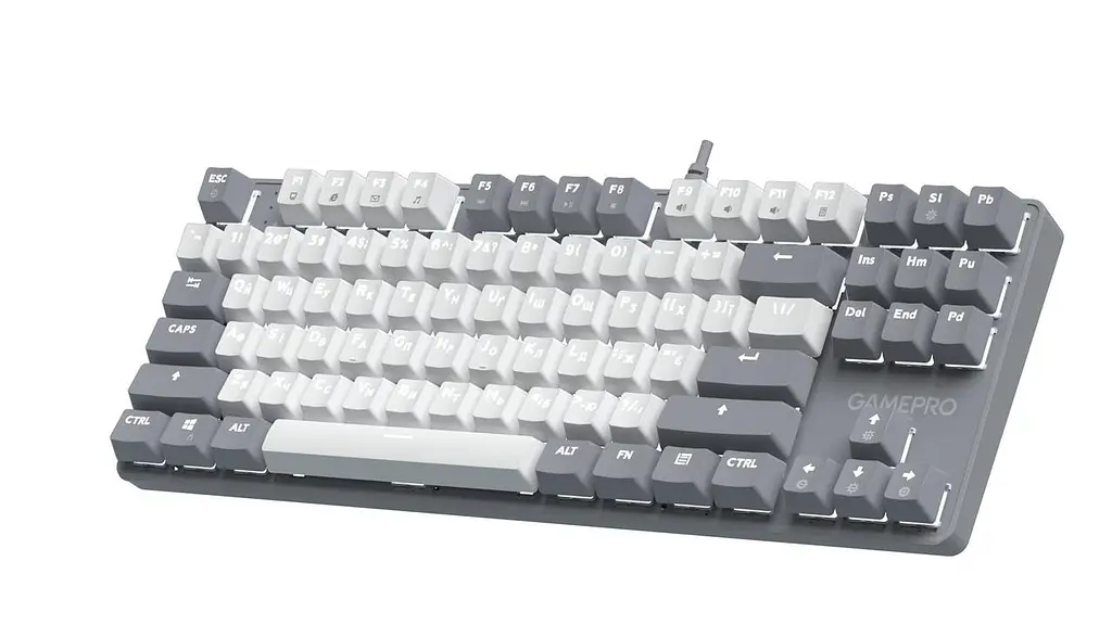 Клавіатура GamePro Genesis Metallic MK110G Outemu Червоний Swithes USB Сірий - фото 2