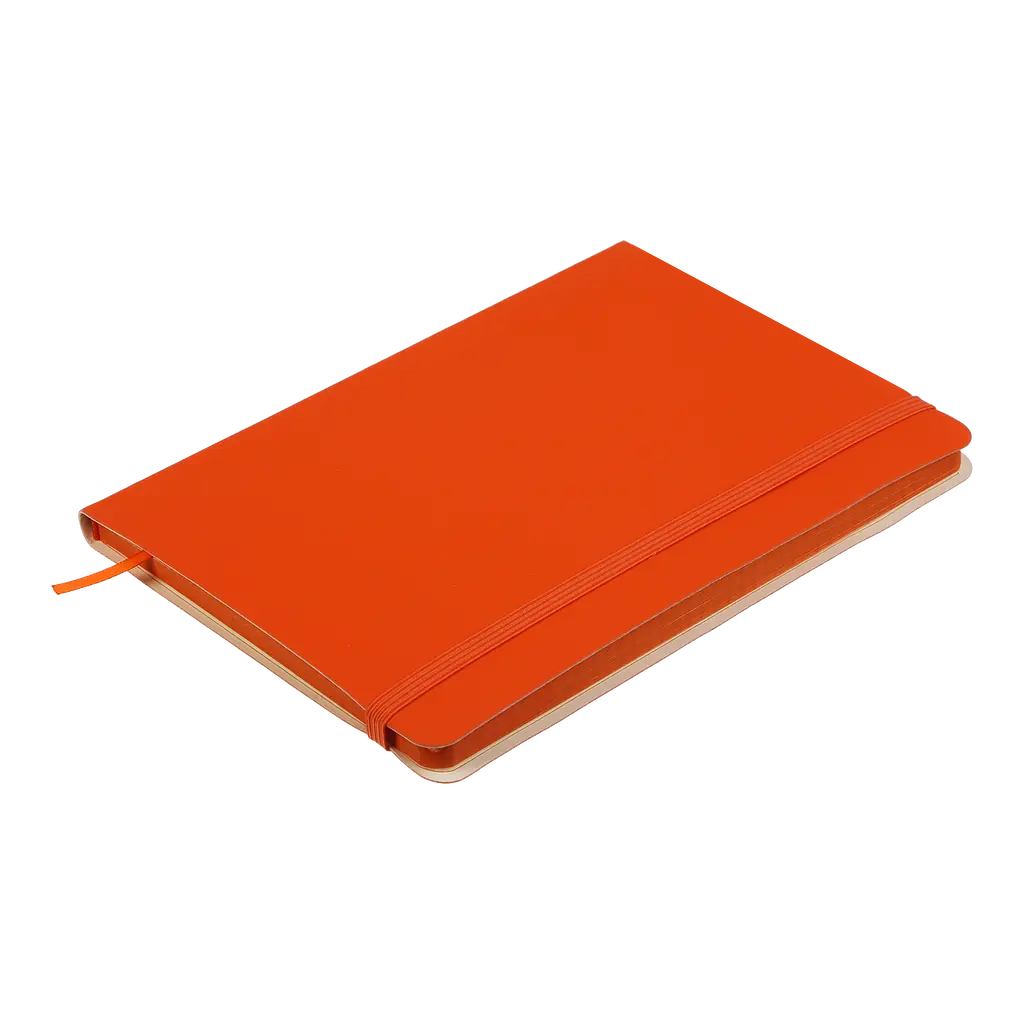 Блокнот діловий Buromax Logo2U Touch Me А5 96 арк. в лінійку обкладинка штучна шкіра помаранчевий (BM.295202-11) - фото 3