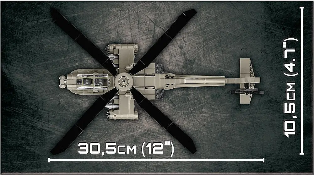 Конструктор COBI вертоліт AH-64 Apache 5808 - фото 8