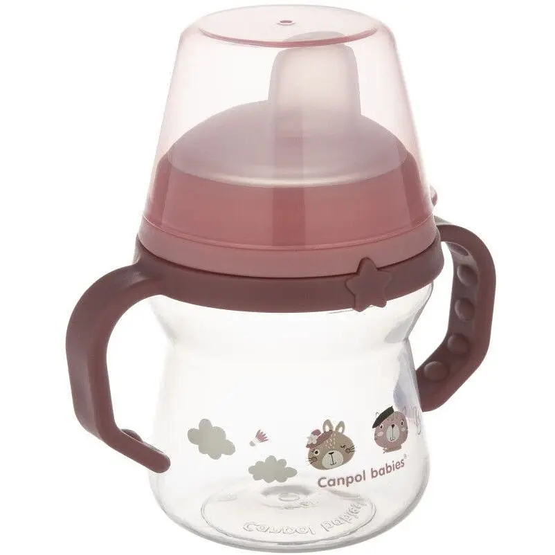 Кружка тренувальна Canpol babies First Cup Bonjour Paris 150 мл рожевий - фото 3