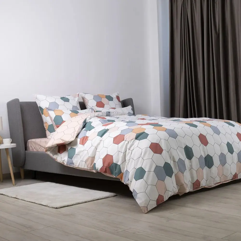 Постільна білизна двоспальне ТЕП Happy Sleep Барвисті стільники 2-03795-28992 180х215 см - фото 4