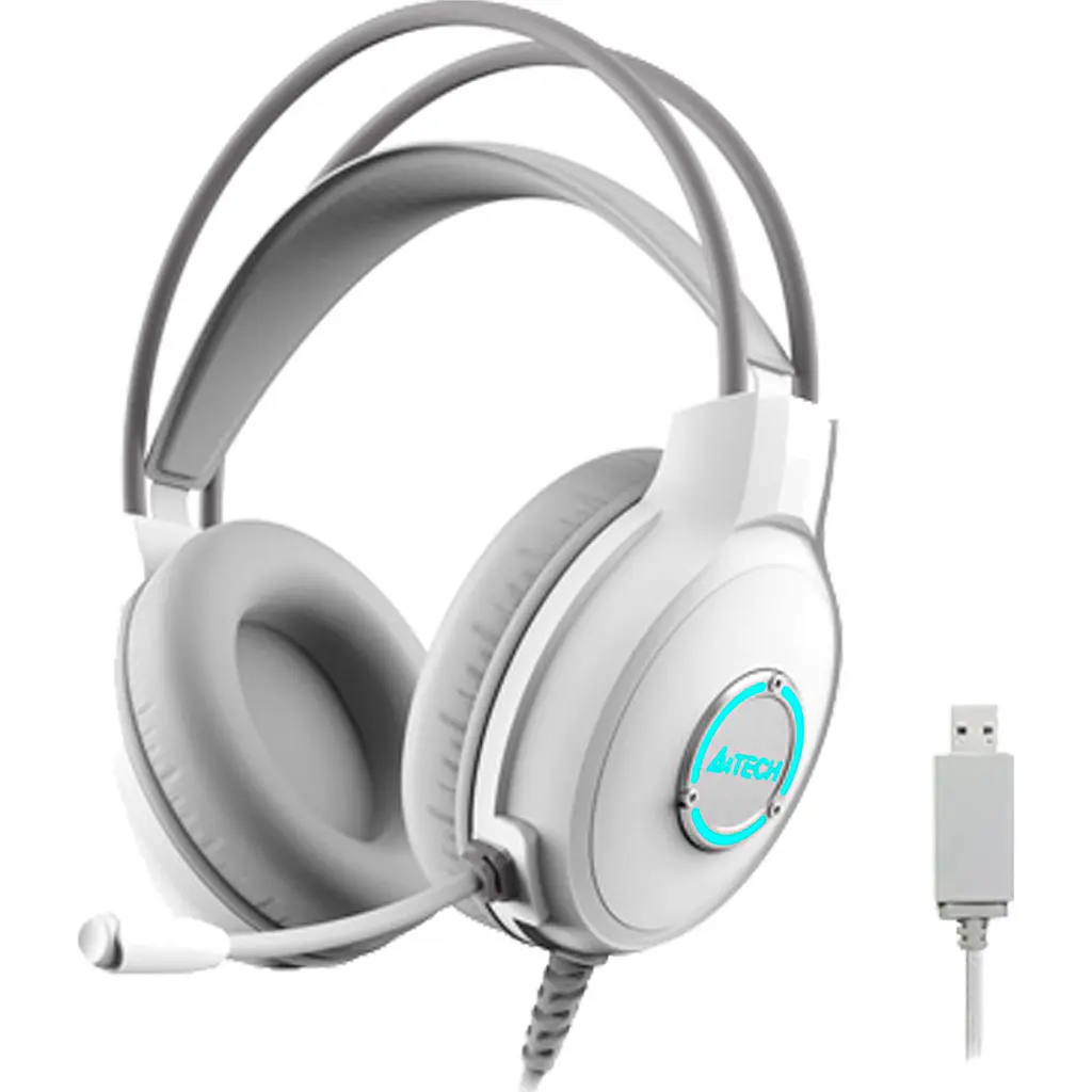 Комп'ютерна гарнітура A4Tech FH300U White [122700] - фото 8