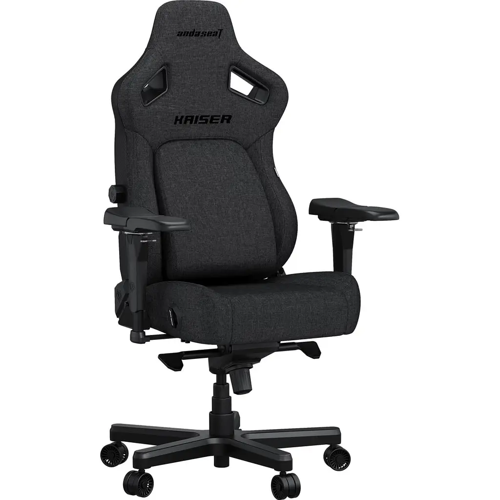 Ігрове крісло Anda Seat Kaiser 4 Dark Grey Fabric Size XL (AD12YDDC-XLL-20-GB-CF) - фото 4