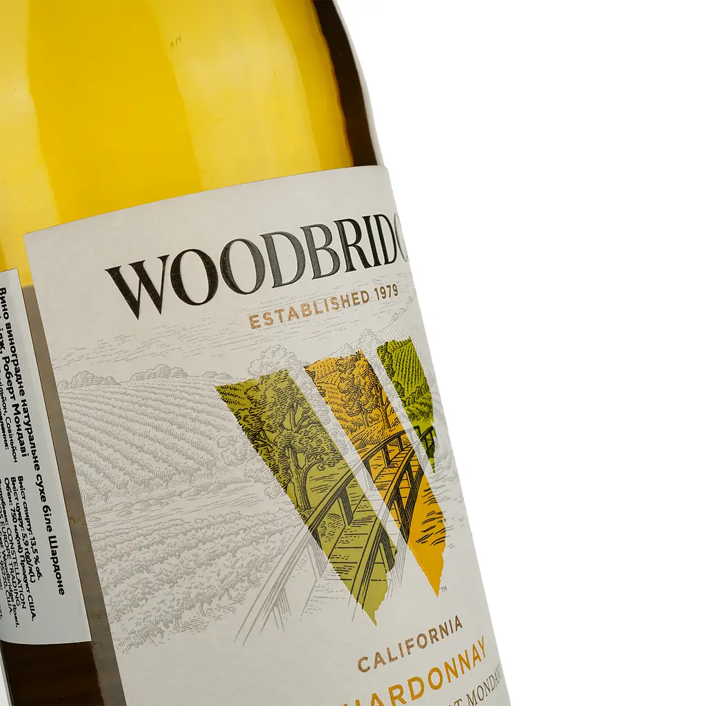 Вино Robert Mondavi Chardonnay Woodbridge, біле, сухе, 0,75 л - фото 3