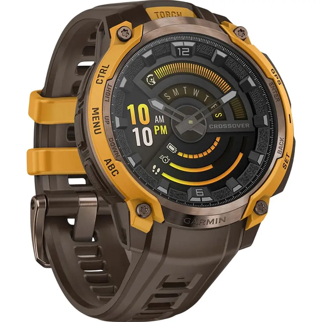 Смарт-годинник Garmin Instinct Crossover AMOLED Bronze/Sunburst (010-03398-01) [172568] - фото 3