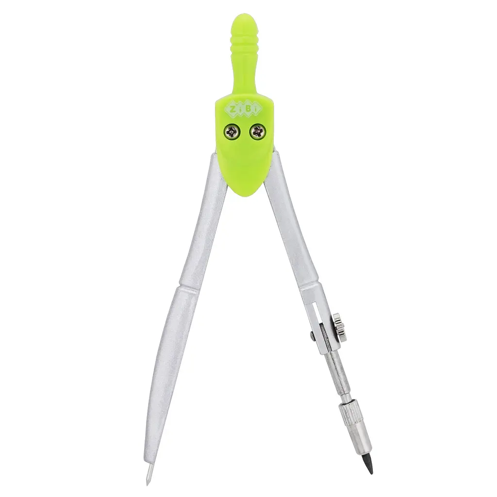 Циркуль BASIS в жестком футляре типа "градусник", зелёный, KIDS Line ZB.5301BS-04 Zibi (4823078945693) - фото 3