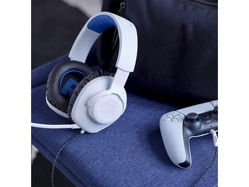 Навушники з мікрофоном JBL Quantum 100P Console White (jblQ100PWHTBLU) - фото 11