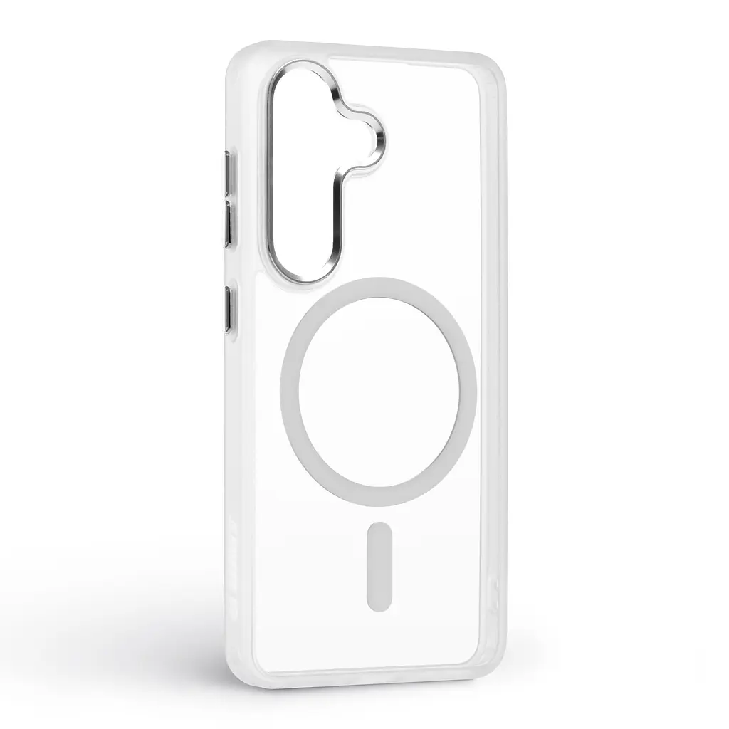 Чехол для Samsung Galaxy S26 5G, Unit MagSafe, белый, прозрачный, магсейф, противоударный, магнитный, панель-накладка с поддержкой MagSafe, с поддержкой беспроводной зарядки, TPU+PC, защита всего корпуса, ударостойкий, ArmorStandart (ARM88802) - фото 2