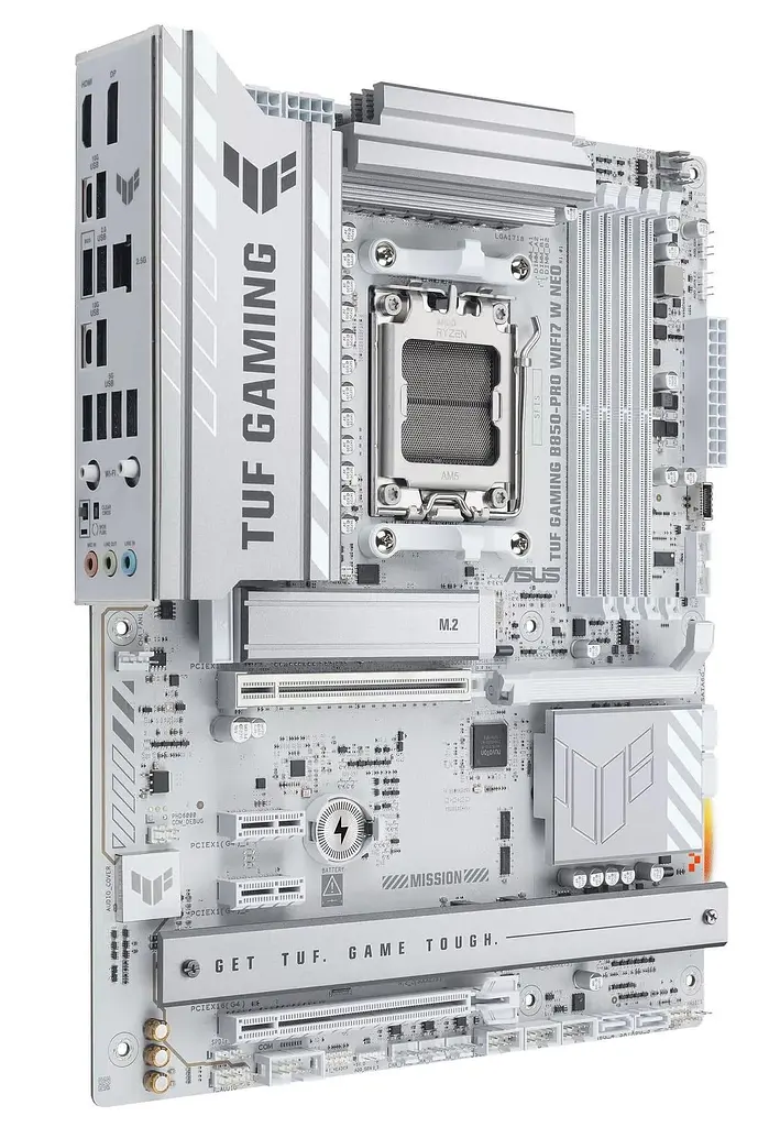Материнська плата ASUS TUF GAMING B850-PRO WIFI7 W NEO WHITE (TUF GAMING B850-PRO WIFI7 W NEO) (Socket AM5, AMD B850, ATX) - фото 3