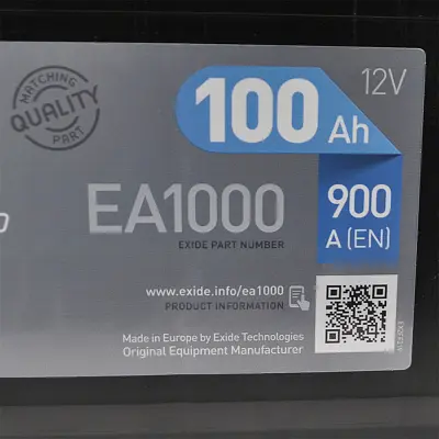 Акумулятор автомобільний EXIDE PREMIUM 100A (EA1000) - фото 9