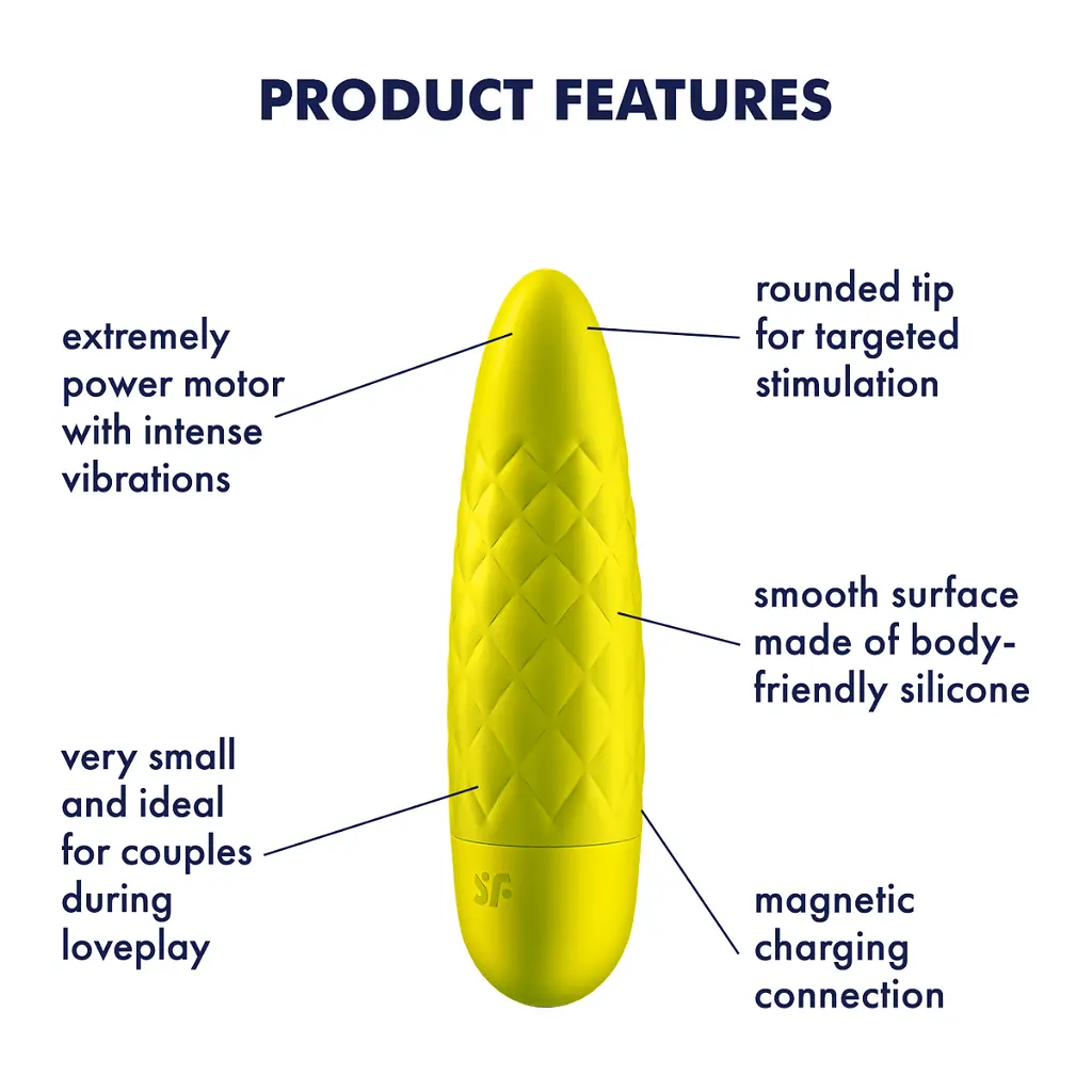 Вібратор для клітора Satisfyer Ultra Power Bullet 5, 10 см (жовтий) - фото 8