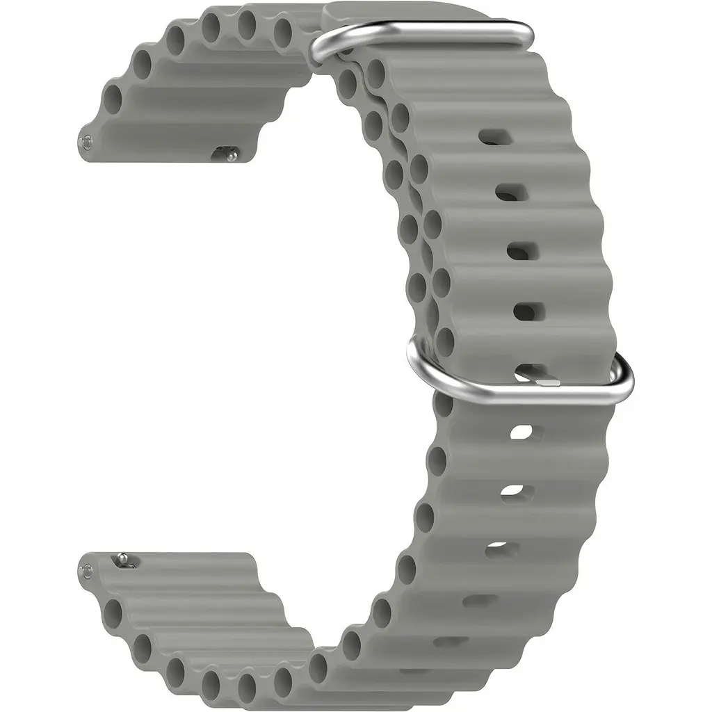 Універсальний ремінець для смарт-годинників DK Ocean Band 22 mm Grey [136592] - фото 6