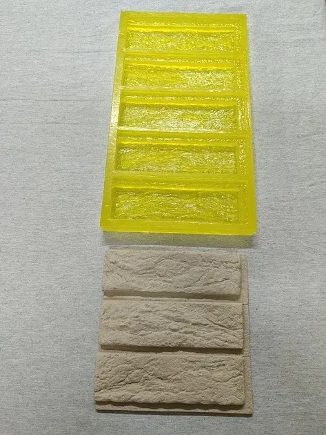 Гибкая полиуретановая форма для изготовления декоративного кирпича A.N.B. "ПАРИЖ СО ШВОМ" на 5 плиток - фото 8