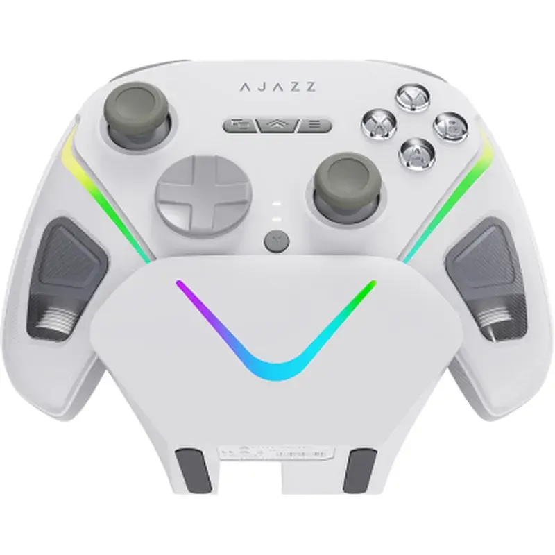 Геймпад Ajazz GP100S 2.4G/BT/USB Switch/PC/iOS/Android RGB White (GP100S-W) - фото 2
