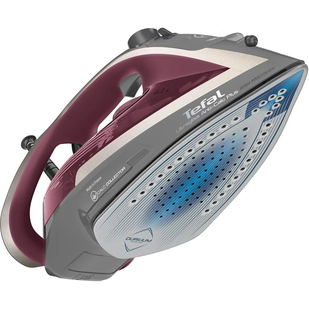 Праска Tefal Ultragliss Plus 2800 Вт бордово-сіра (FV6840E0) - фото 3