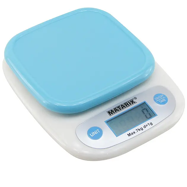 Електронні кухонні ваги Matarix MX-403 із чашею 7 кг Blue - фото 2