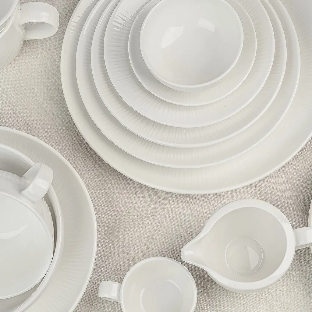 Блюдце МВМ My Home Промінь 11.5 см біле (KP-117 WHITE) - фото 17