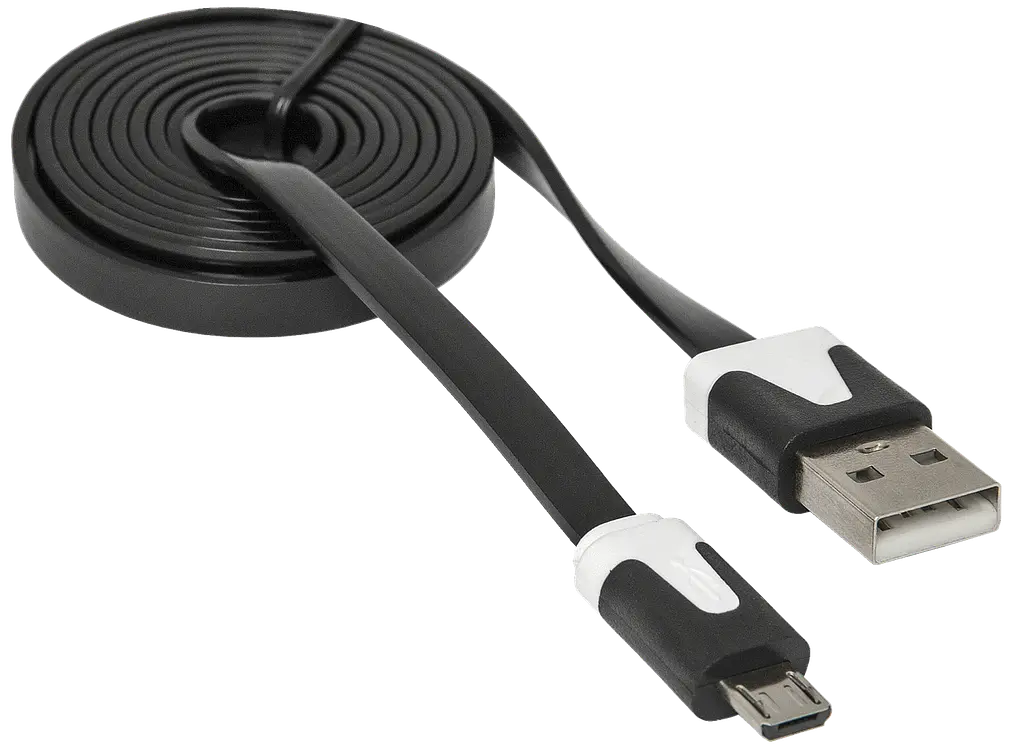 Кабель USB AM-micro BM, 1.0 м, USB08-03T черный Defender - фото 2