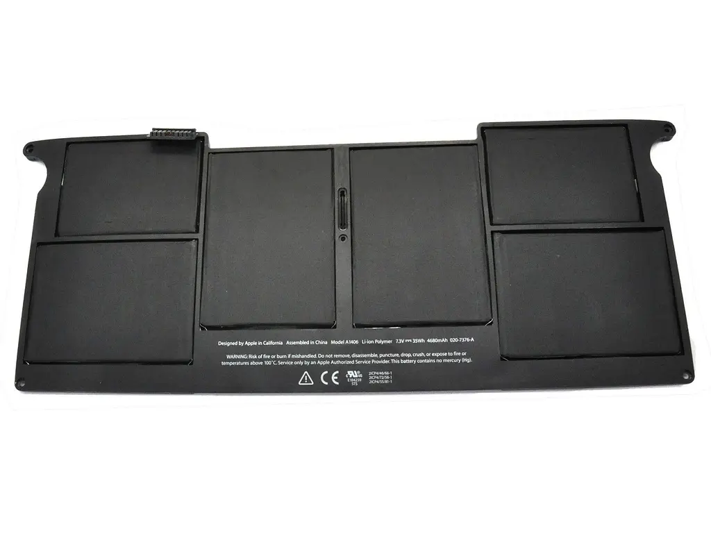 Акумулятор для ноутбука Apple A1406, 35Wh (4680 mAh), 6cell, 7.3V, Li-Po, чорний - фото 2